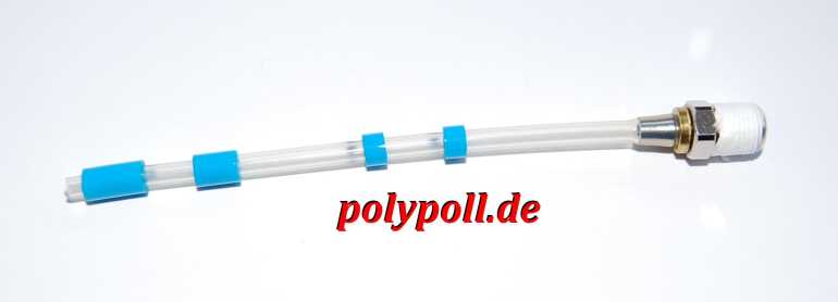Rotationsschlauch außen blau